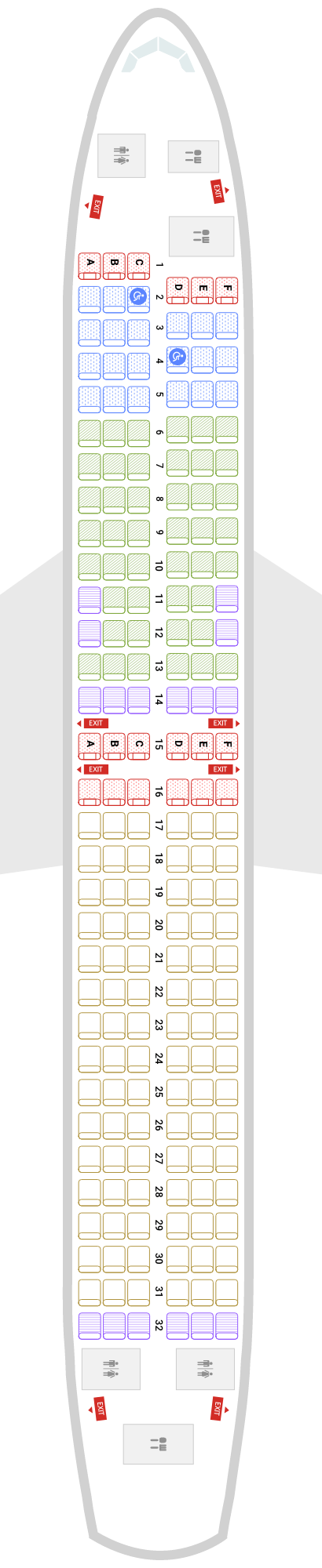 티웨이항공 B737-800 좌석 추천 배치도 비즈니스 비상구 2 티웨이737 800